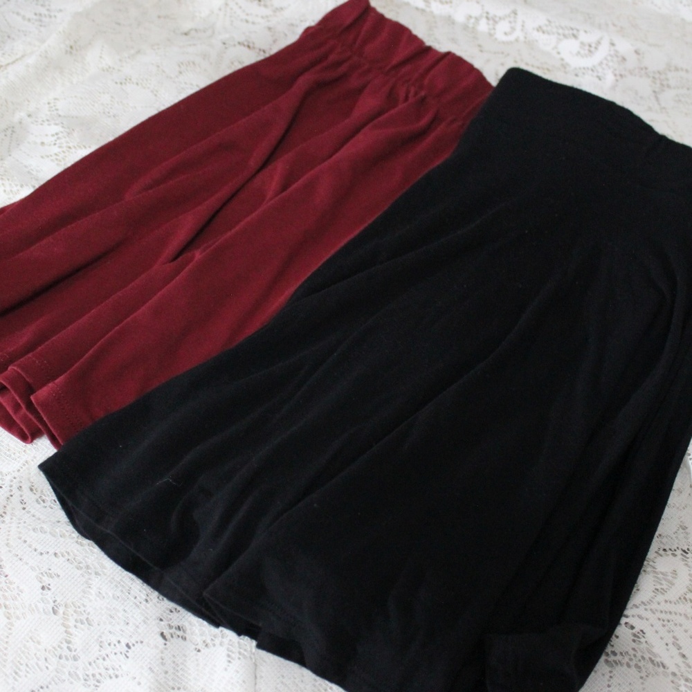 Black and Red Skirt Bundle